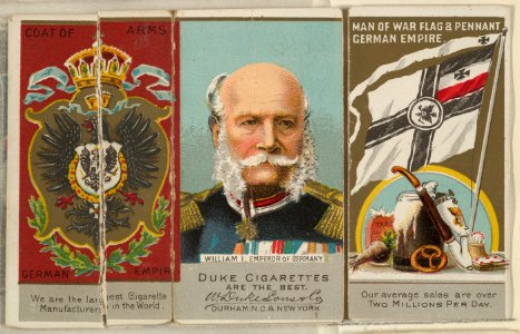 William I, Emperor of Germany, from the Rulers, Flags, and Coats of Arms series (N126-2) issued by W. Duke, Sons & Co. MET DPB873880