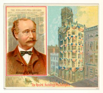 William M. Singerly, The Philadelphia Record, from the American Editors series (N35) for Allen & Ginter Cigarettes MET DP838903