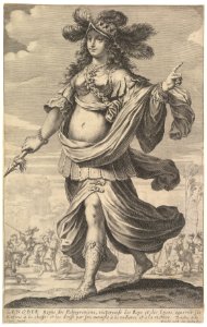 Zenobia, an illustration from Pierre Le Moyne's 'La Gallerie des femmes fortes' MET DP829038