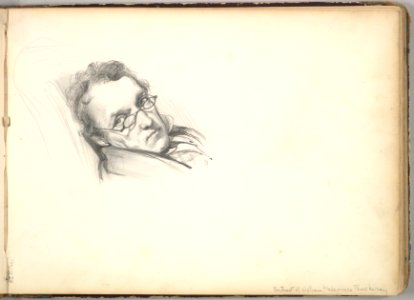 William Makepeace Thackeray (in Sketch Book With Drawings on Twenty-six Leaves) MET DP826430