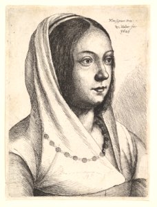 Young woman with a scarf on her head, after Bonsignori MET DP823775