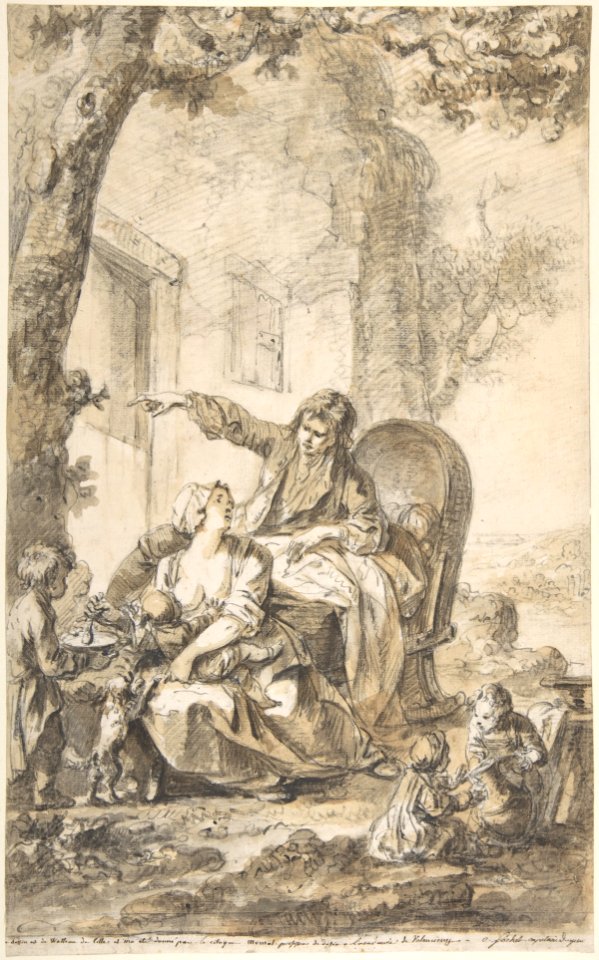 Young Father Distressed by His Growing Family MET DP808449