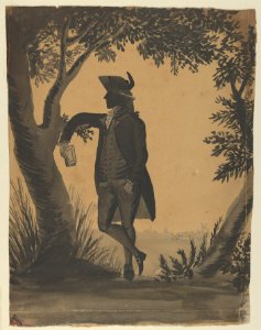 Young Man Leaning Against a Tree With a Book MET DP849001