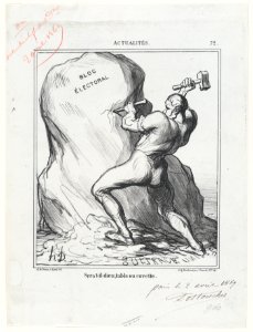 Will he be God, a table, or a basin?, from 'News of the day,' published in Le Charivari, April 12, 1869 MET DP877764