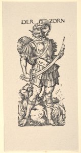 Wrath (Der Zorn), from The Seven Vices, in Holzschnitte alter Meister gedruckt von den Originalstöcken der Sammlung Derschau im besitz des Staatlichen Kupferstich-kabinetts zu Berlin MET DP834013