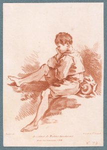 Young peasant boy seated facing left Met DP889540