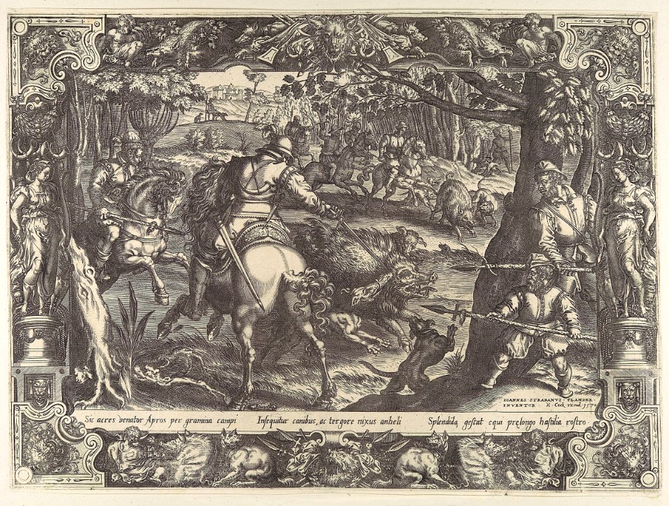 Wild Boar Hunt with Spears MET DP102229~1