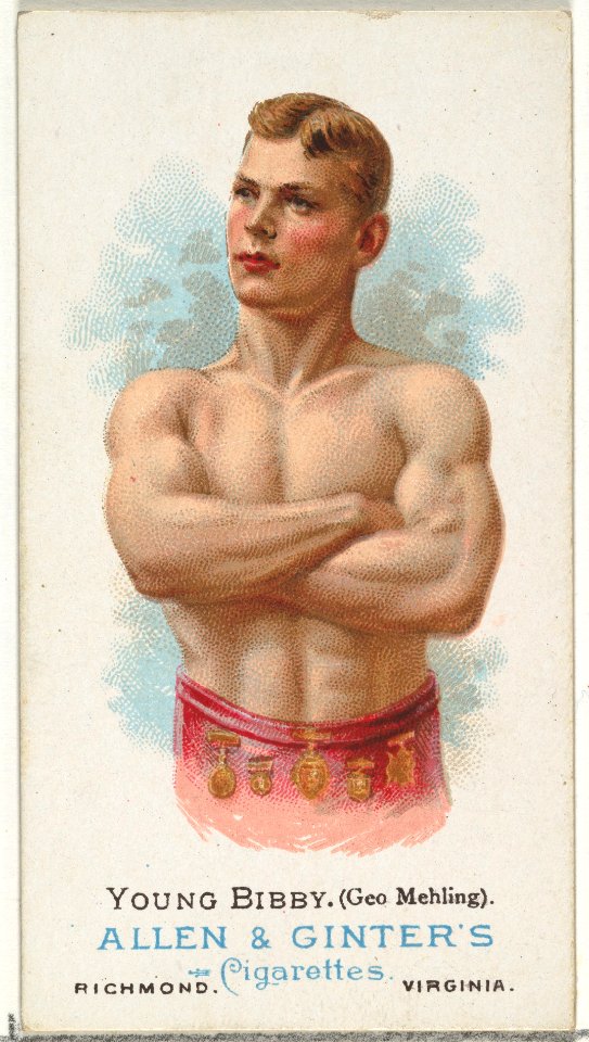 Young Bibby (George Mehling), Wrestler, from World's Champions, Series 1 (N28) for Allen & Ginter Cigarettes MET DP838225