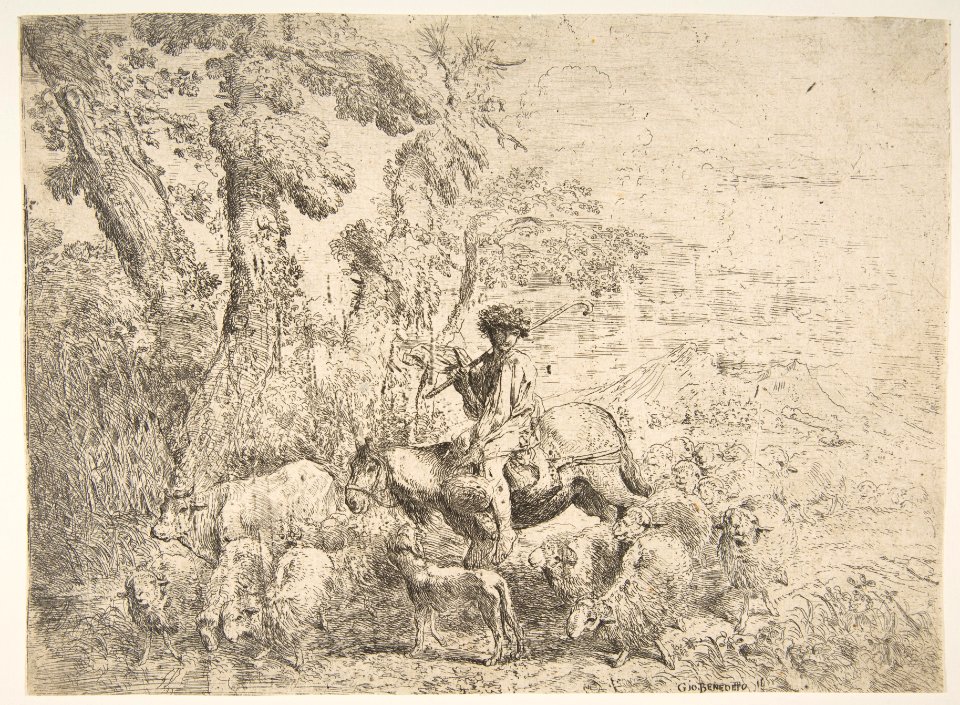 Young Shepherd on Horseback MET DP816514