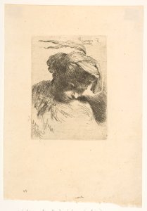 Young Man Looking Down To Right MET DP816402