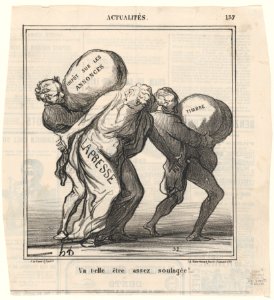 Will she be helped enough..., from 'News of the day,' published in Le Charivari, June 17, 1870 MET DP877815