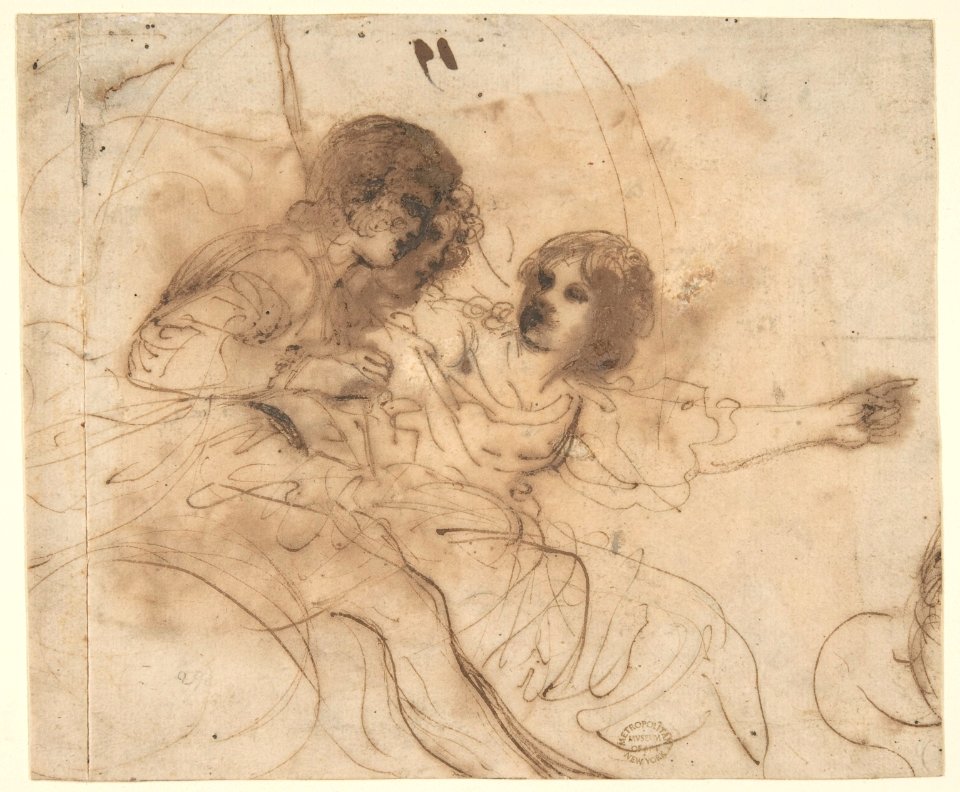 Youth in a Chariot with Attendant Young Woman MET DP810131