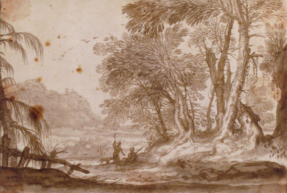 Wooded Landscape with Two Figures MET 68.54.1