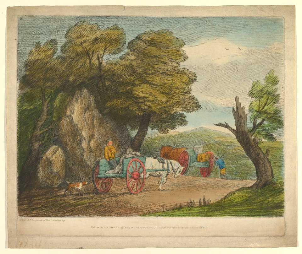 Wooded Landscape with Two Country Carts and Figures MET DP819245