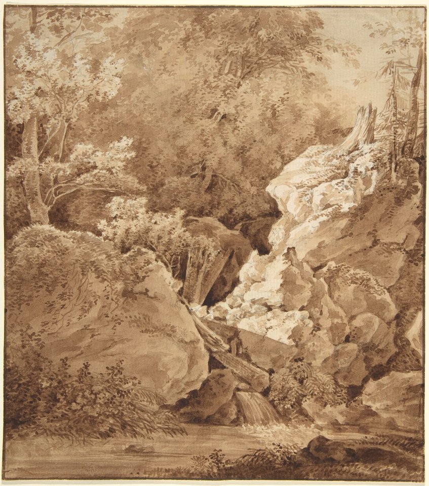 Woodland Scene with Mountain Stream MET DP803725