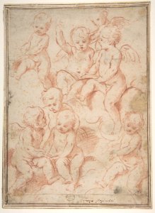 Winged Putti with Open Music Books MET DP810959