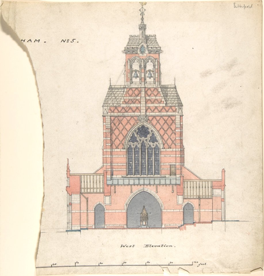 West Elevation of an Unidentified Church MET DP804091