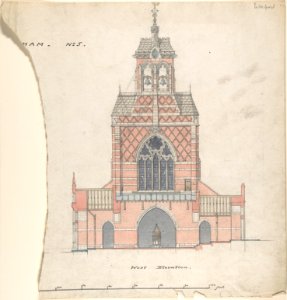 West Elevation of an Unidentified Church MET DP804091