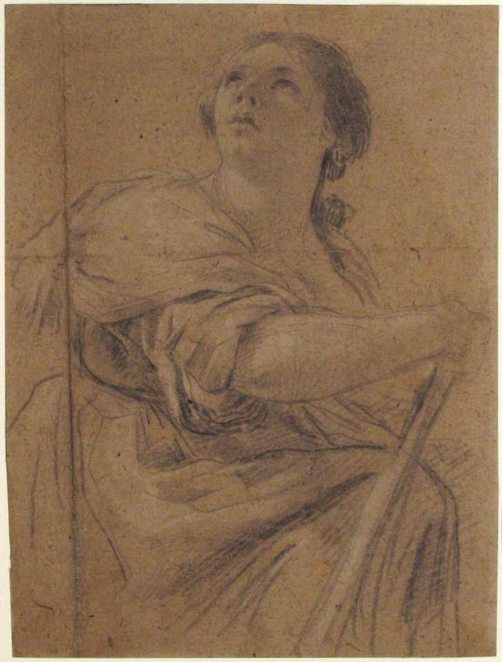 Woman with a Staff Looking Upward MET 64.38.10