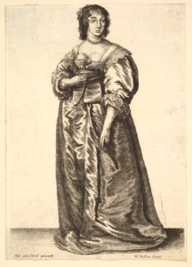 Whole-length lady, after Anthony van Dyck MET DP823954