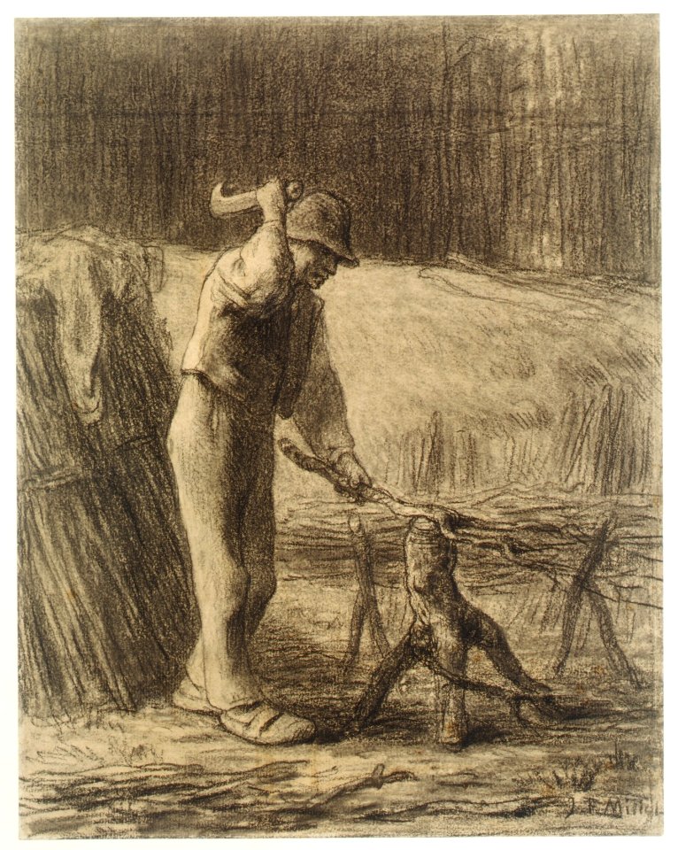 Woodcutter Trimming Faggots MET DR61