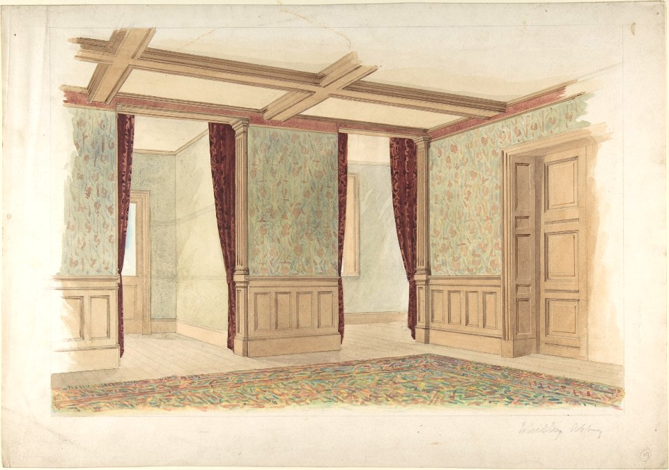 Whitley Abbey, interior MET DP805635