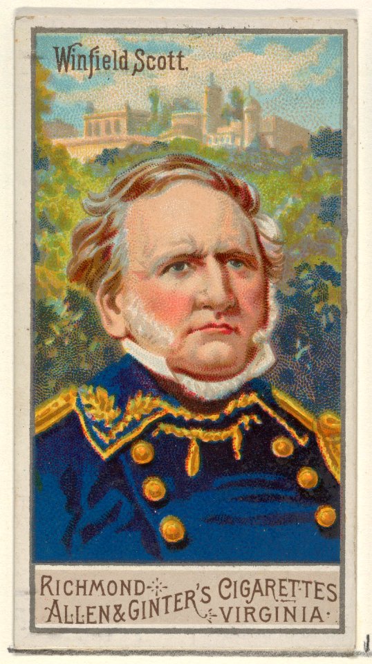 Winfield Scott, from the Great Generals series (N15) for Allen & Ginter Cigarettes Brands MET DP834796