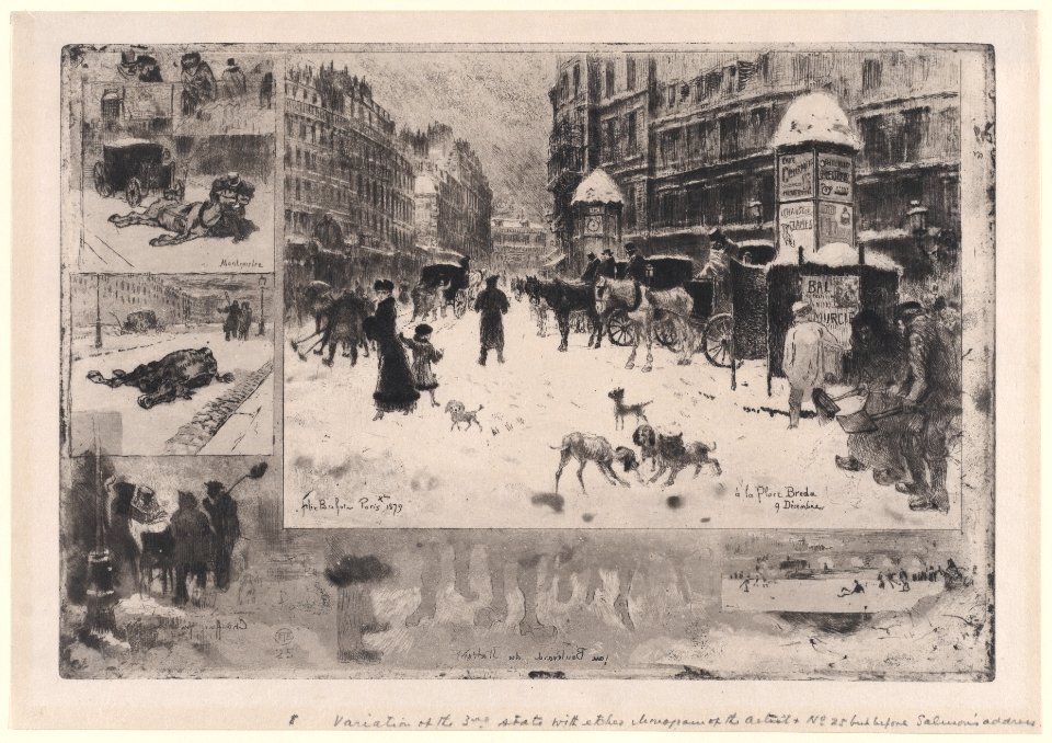 Winter in Paris, or Snow in Paris Met DP888960