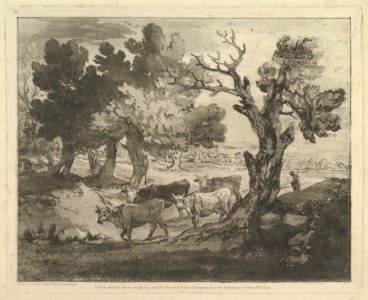 Wooded Landscape with Herdsmen and Cows MET DP819241