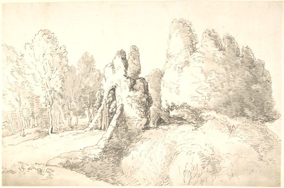 Wooded Landscape with Ruins MET DP804929