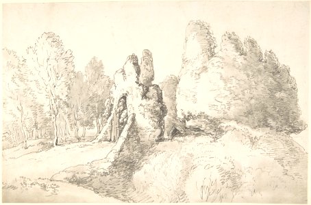 Wooded Landscape with Ruins MET DP804929
