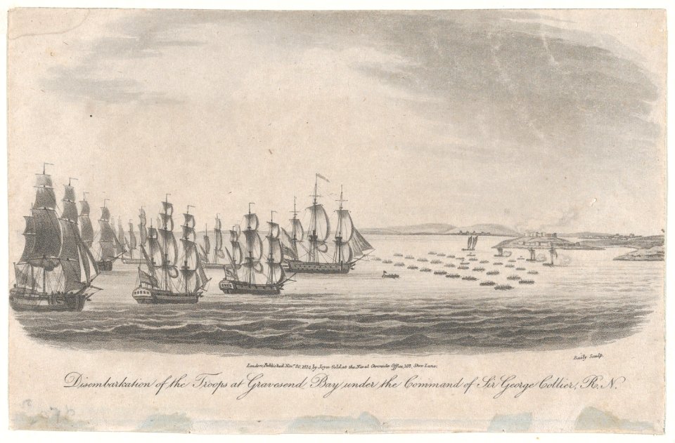 Disembarkation of the Troops at Gravesend Bay under the Command of General Collier, R.N. (August 22, 1776) MET DP876922