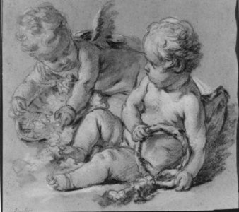 Winged Putti with Flowers MET 172063