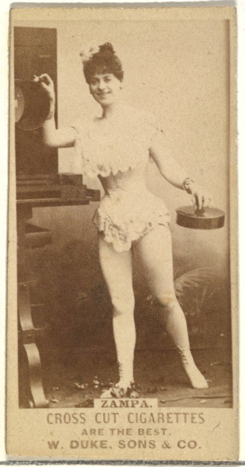 Zampa, from the Actors and Actresses series (N145-3) issued by Duke Sons & Co. to promote Cross Cut Cigarettes MET DP839878