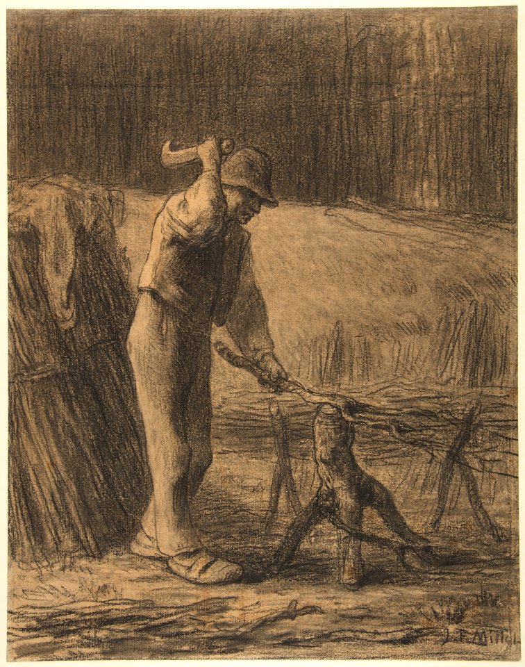 Woodcutter Trimming Faggots MET DP811922