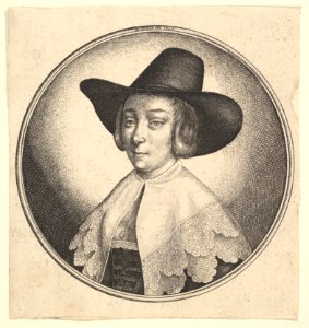 Woman with broad brimmed hat MET DP823755