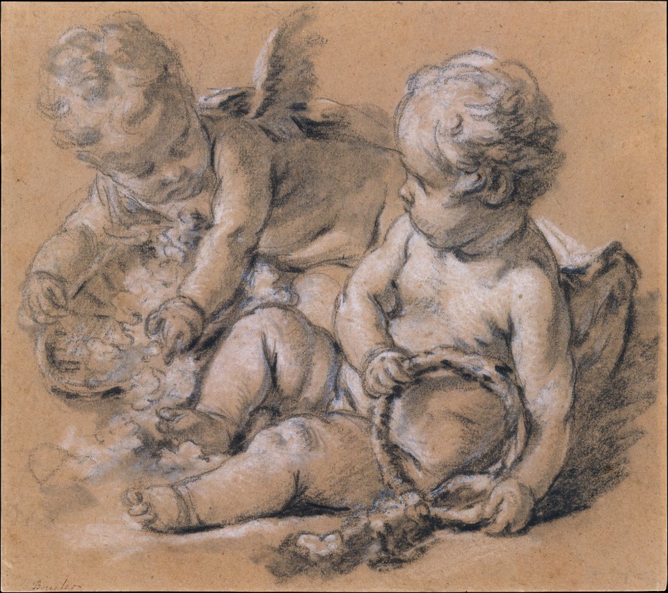 Winged Putti with Flowers MET DT5199