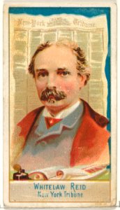 Whitelaw Reid, New York Tribune, from the American Editors series (N1) for Allen & Ginter Cigarettes Brands MET DP827862