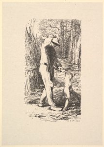 Woodcutter Making a Faggot MET DP827604