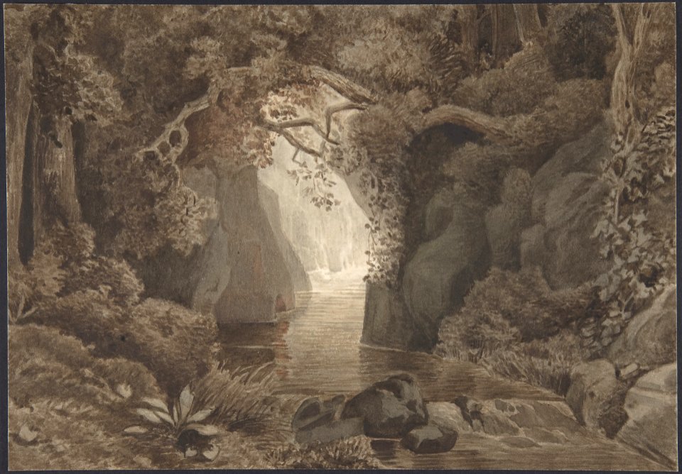 Wooded Landscape with a Creek MET DP804150