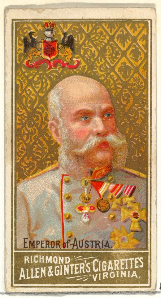 Emperor of Austria, from World's Sovereigns series (N34) for Allen & Ginter Cigarettes MET DP838676