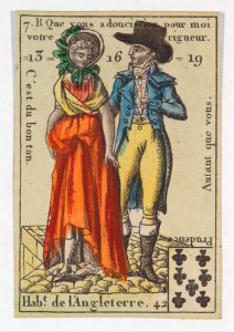 Hab.t de l'Angleterre from Playing Cards (for Quartets) 'Costumes des Peuples Étrangers' MET DP274093