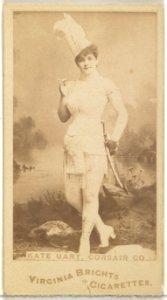 Kate Uart, Corsair Co., from the Actors and Actresses series (N45, Type 1) for Virginia Brights Cigarettes MET DP830065