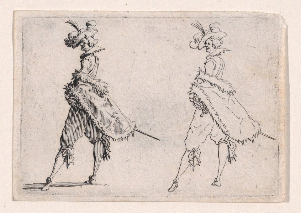 Le Gentilhomme au Manteau Posé sur la Hanche (Gentleman with his Mantle on his Hip), from Les Caprices Series A, The Florence Set MET DP874419