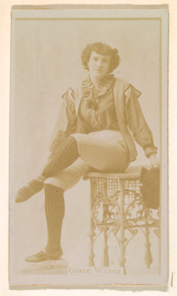 Grace Wilson, from the Actresses series (N245) issued by Kinney Brothers to promote Sweet Caporal Cigarettes MET DP859865