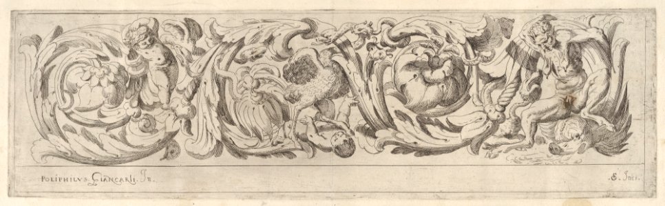 Disegni Varij di Polifilo Zancarli (Friezes) MET DP833115