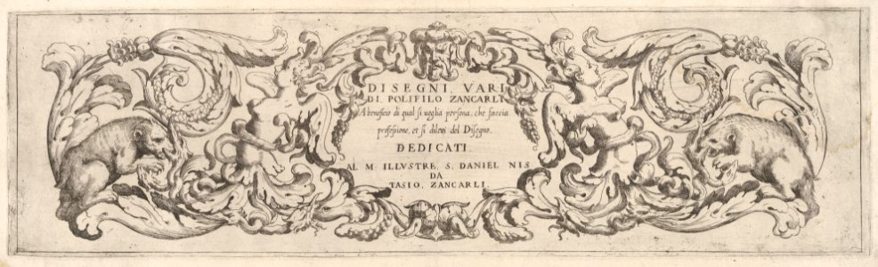 Disegni Varij di Polifilo Zancarli (Friezes) MET DP833104