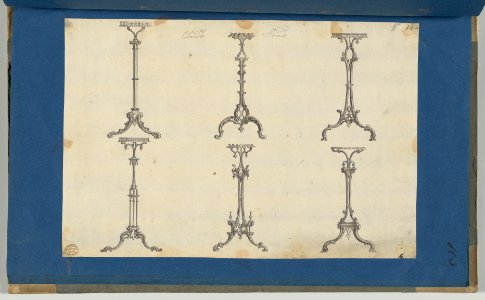 Candle Stands, in Chippendale Drawings, Vol. I MET DP-14278-087