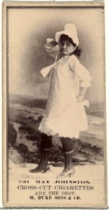 Card Number 731, May Johnston, from the Actors and Actresses series (N145-3) issued by Duke Sons & Co. to promote Cross Cut Cigarettes MET DP839777
