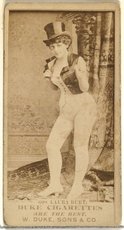 Card Number 608, Laura Burt, from the Actors and Actresses series (N145-7) issued by Duke Sons & Co. to promote Duke Cigarettes MET DP840370